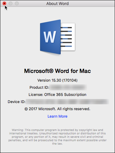 what is the latest version of microsoft word for mac 2011